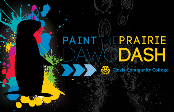 Third Annual Paint the Prairie Dawg Dash artwork for fun run