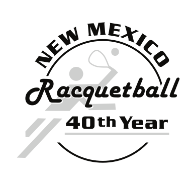 New Mexico Racquetball 40th Anniversary Logo