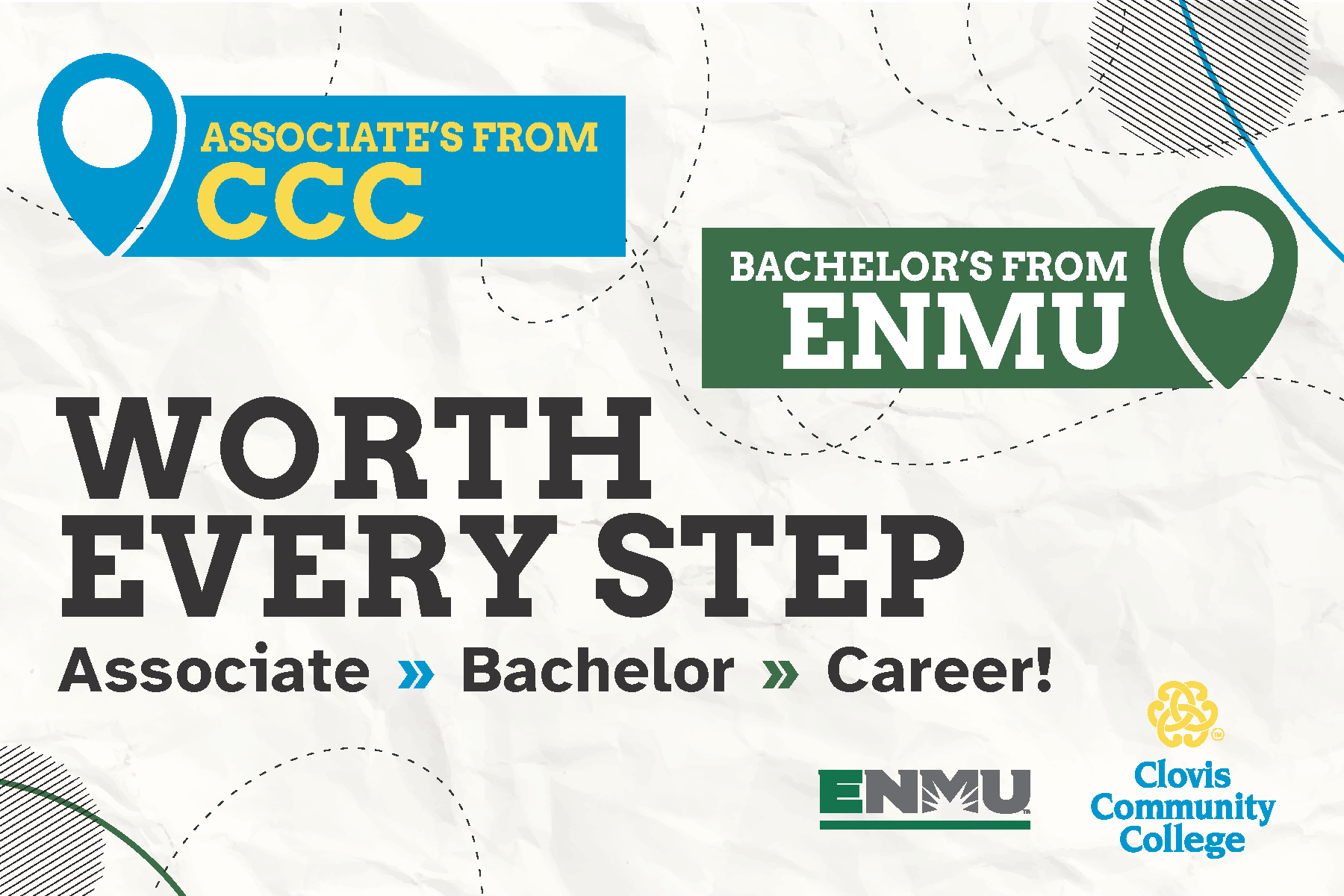 CCC2ENMU Worth every step! From associate, to bachelors, to a career!