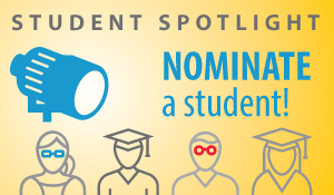 Nominate a Student for Student Spotlight button